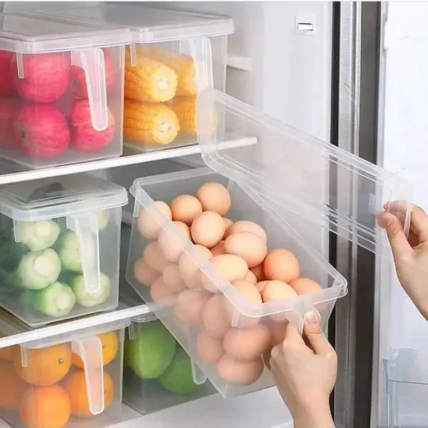 4L Handpull Clear Vegetable Fridge Containers