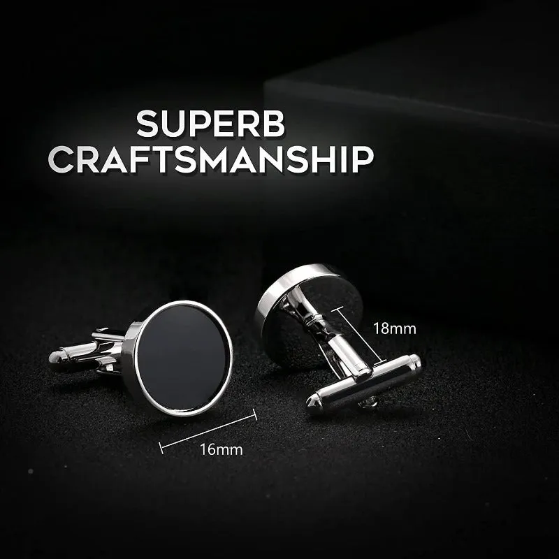 6 Pairs Men's Classic Cufflinks with Box