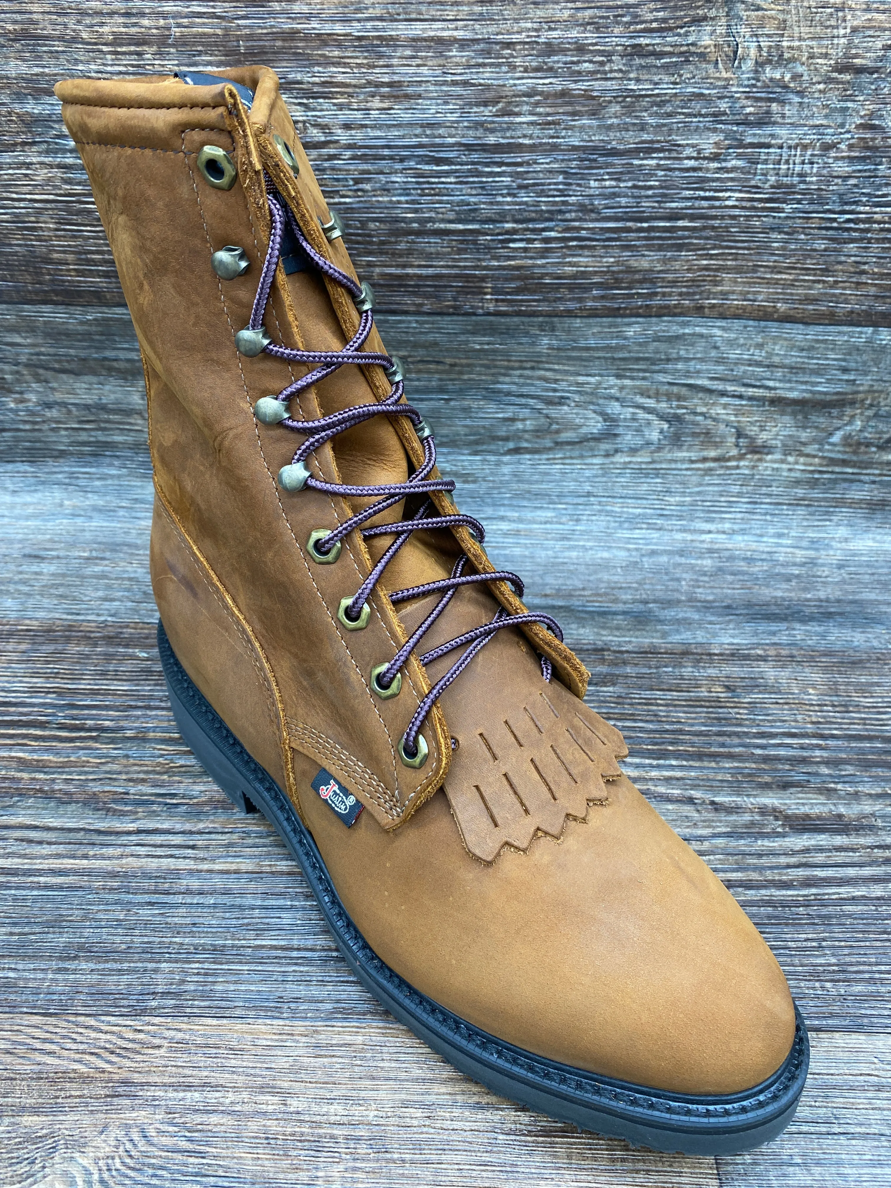 760 Men's Soft Toe 8 inch Lace Up Work Boot by Justin