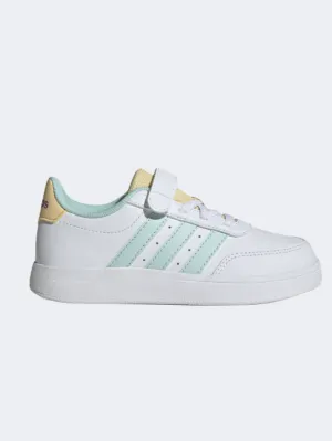 Adidas Breaknet 2 Girls Sportswear Shoes White/Aqua/Tint