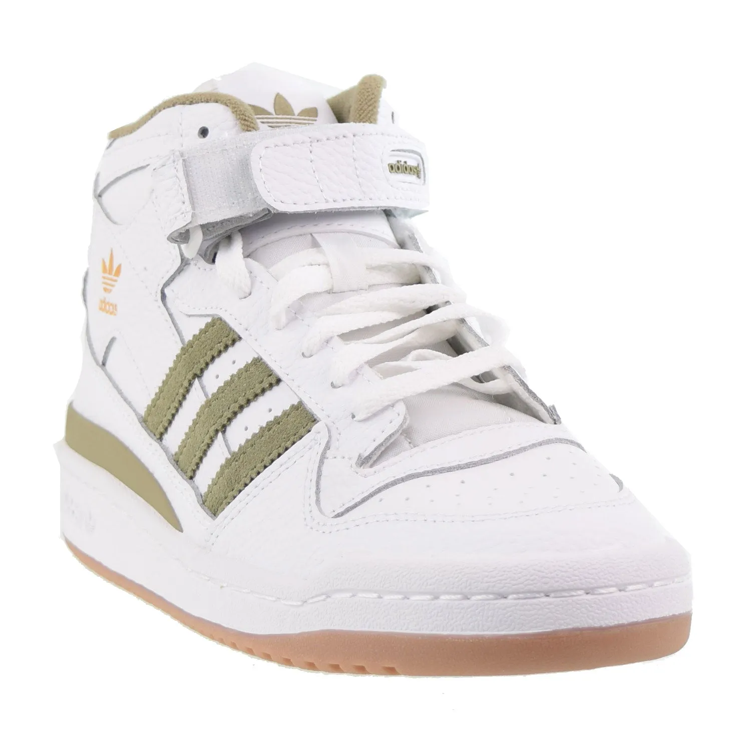 Adidas Forum Mid Big Kids' Shoes White-Orbit Green