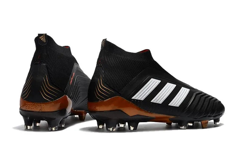 Adidas Predator FG Cleats  Black/White/Red