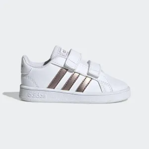 Adidas scarpa sneakers con strappo da bambino Grand Court I EF0116 bianco