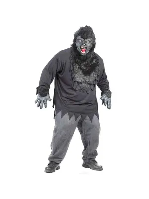 Adult Plus Size Easy Gorilla Costume