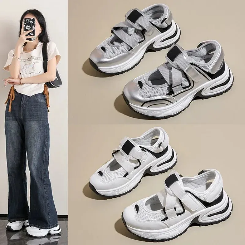 Aiertu Back  to school  2024 summer New Fashion Women's Platform Sneakers Comfortable Woman Casual Chunky sandals Vulcanized Tennis Female