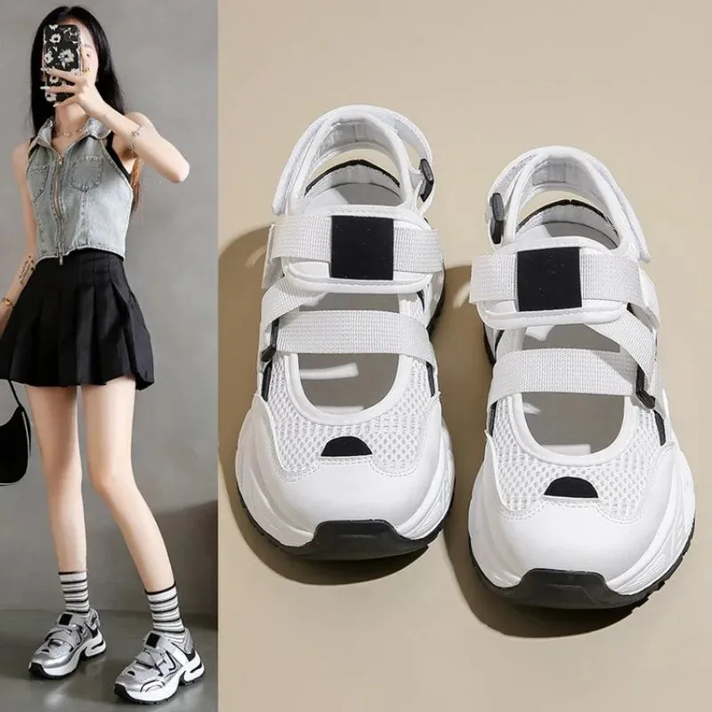 Aiertu Back  to school  2024 summer New Fashion Women's Platform Sneakers Comfortable Woman Casual Chunky sandals Vulcanized Tennis Female