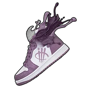 Air Jordan 1 High OG Mauve - White T-Shirt (SPLASH)