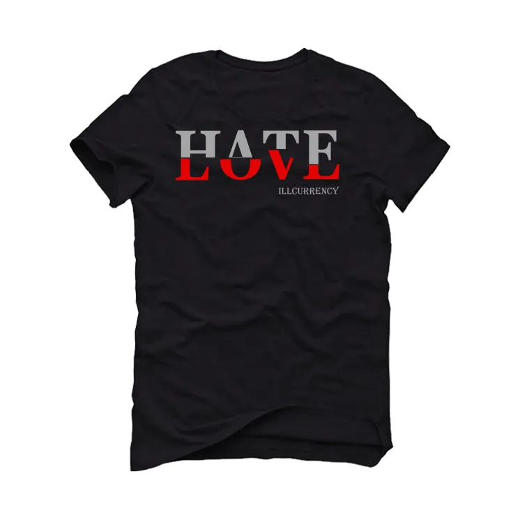 Air Jordan 4 “Black Canvas” Black T-Shirt (Hate Love)