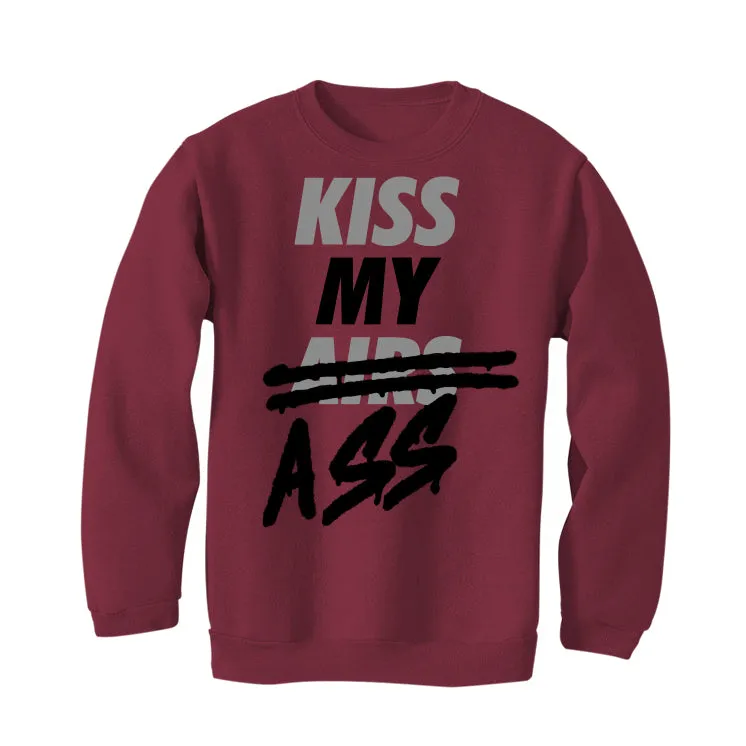 Air Jordan 5 Burgundy - Burgundy T-Shirt (KISS MY AIRS)