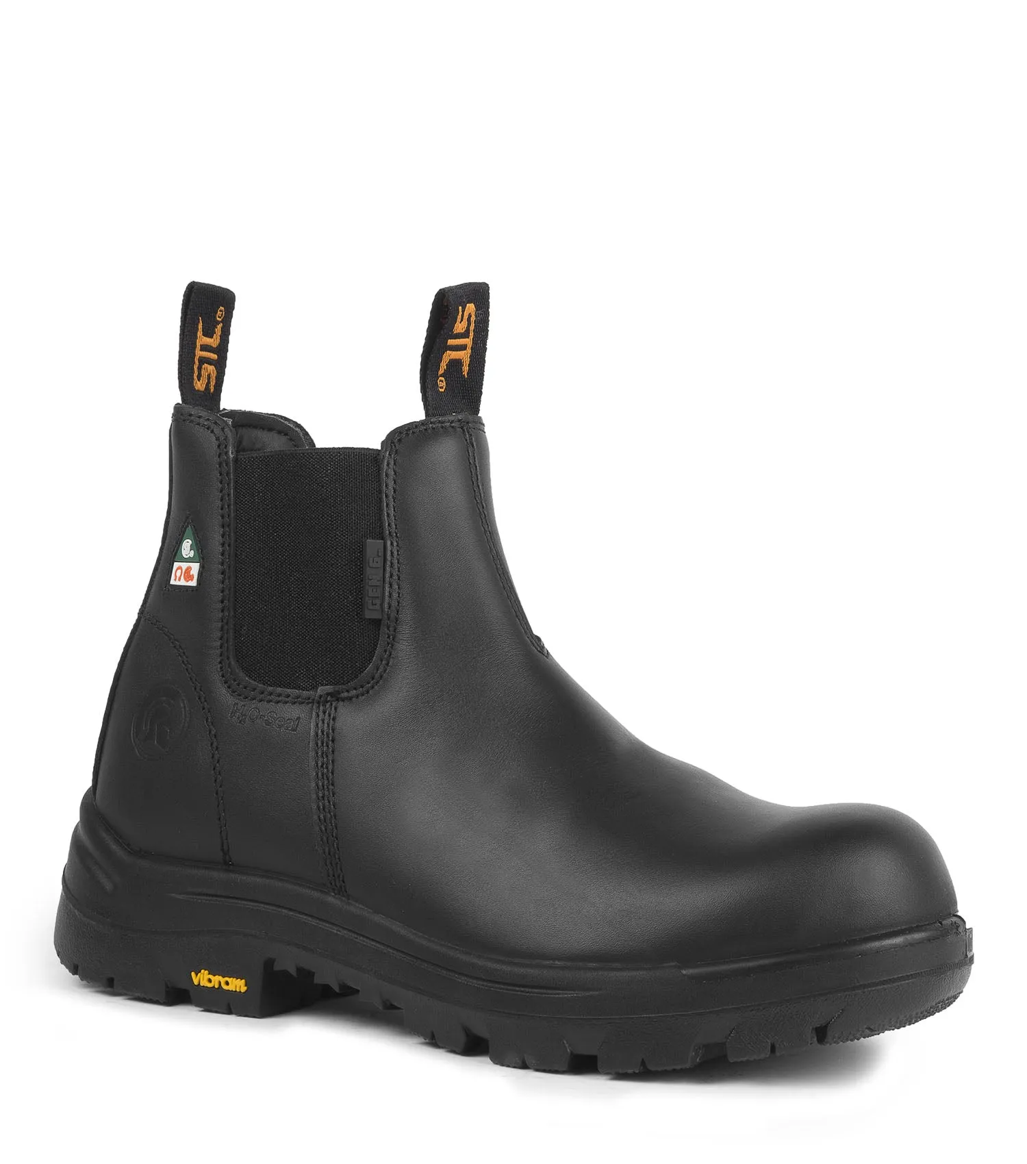 Alarm, Black | 6" Metal Free Leather Work Boots | Vibram TC4 