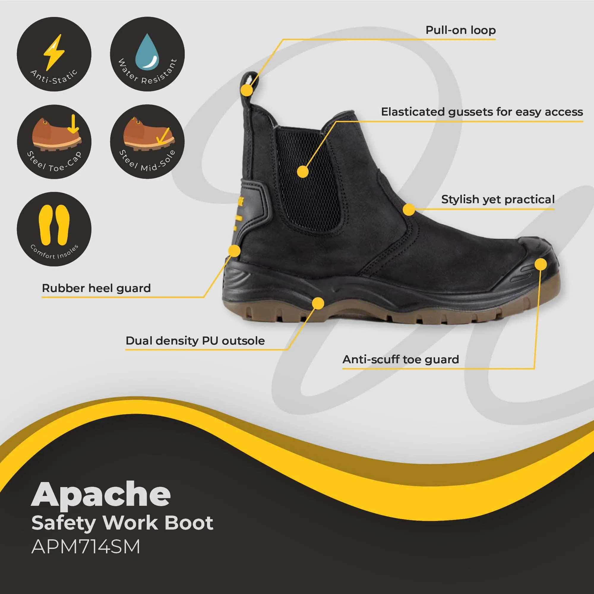 Apache Safety Work Boot AP714SM