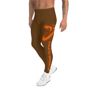 Athletic Apparatus Brown Orange 2 logo V2 Men's Leggings