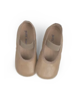 Ballerina Shoe with Elastic - Latte