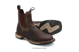 BC THUNDER 6" SOFT TOE PULL ON BROWN LEATHER WORK BOOT