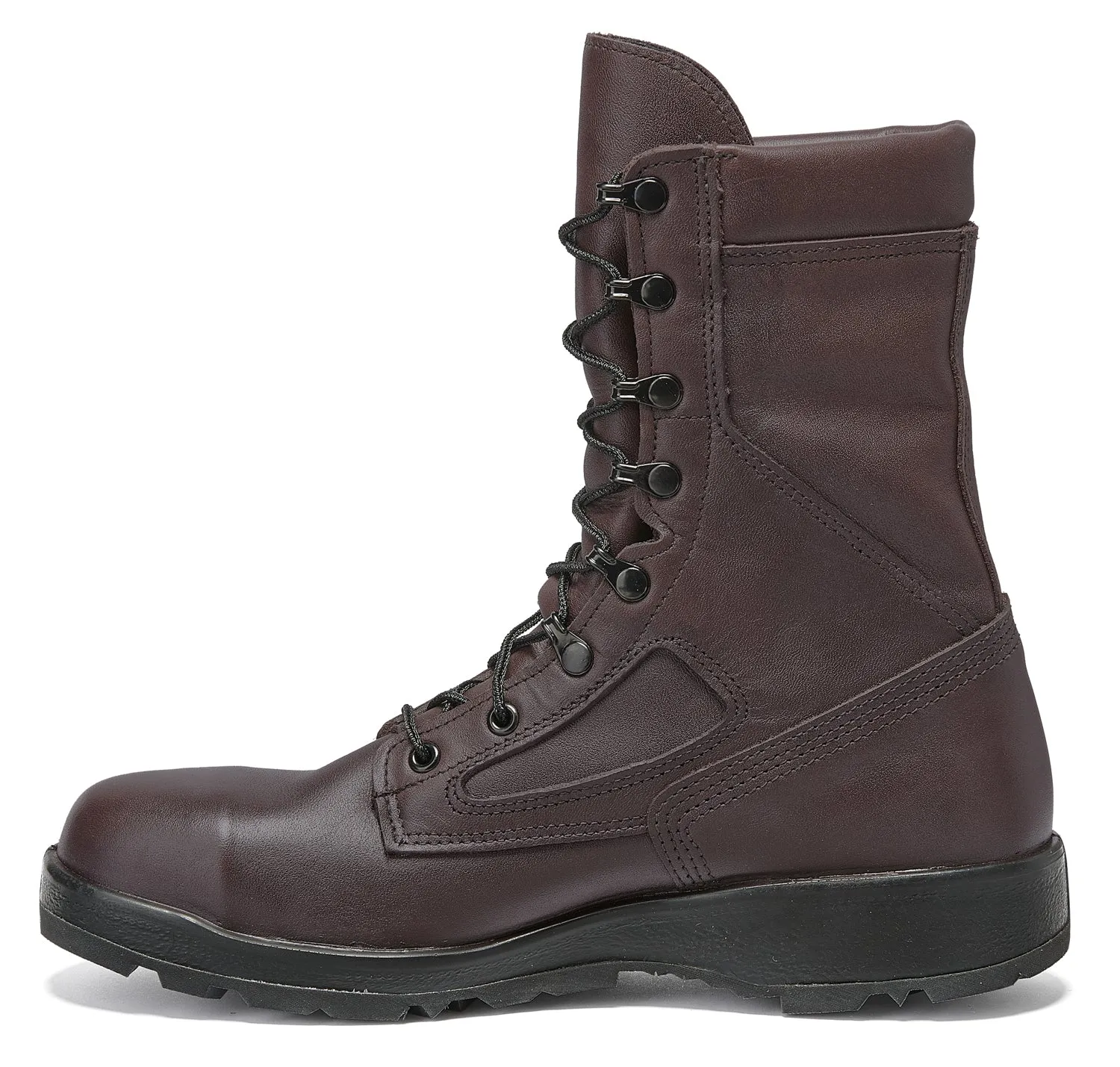 Belleville Mens Aviator Brown Leather US Navy Steel Toe Military Boots