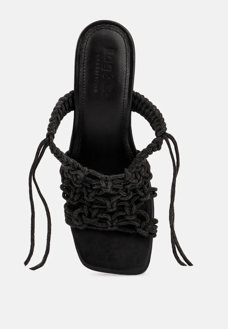 Beroe Braided Handcrafted Lace Up Sandal