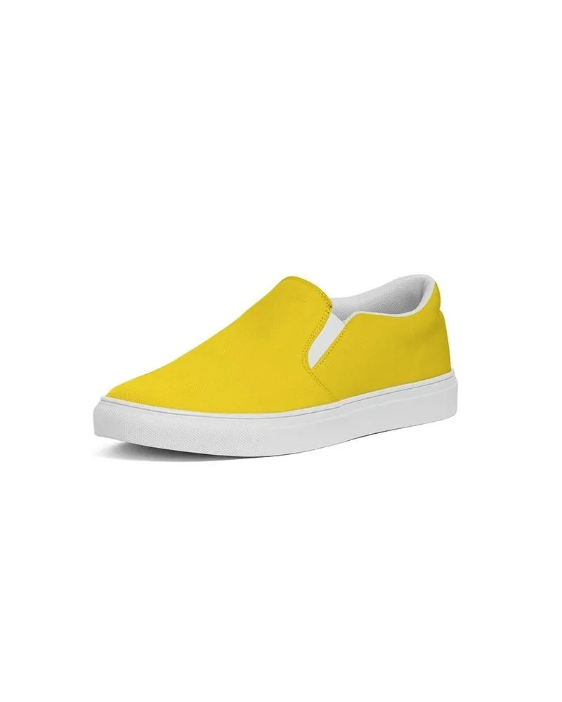 Bright Yellow Slip-On Canvas Sneakers | Women's | Bright Pure Yellow | C0M12Y100K0