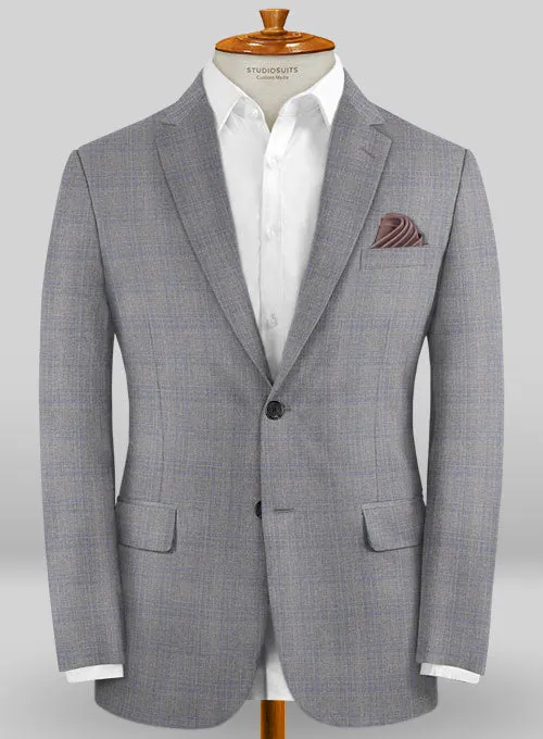 Caccioppoli Sun Dream Cecini Gray Wool Silk Jacket