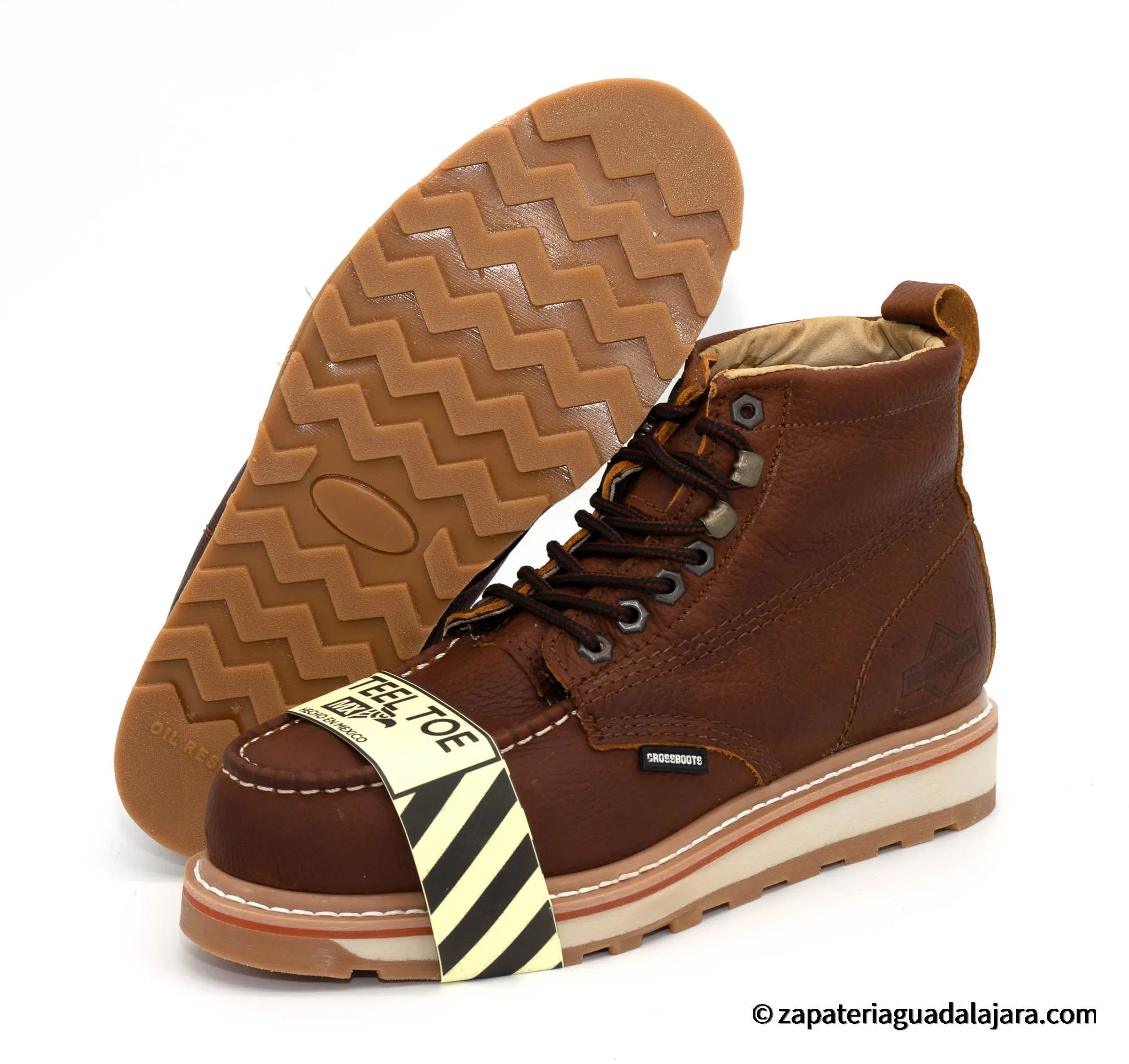 CB-2020 5" ZZDD STEEL-TOE MOC TOE BROWN FLOATER