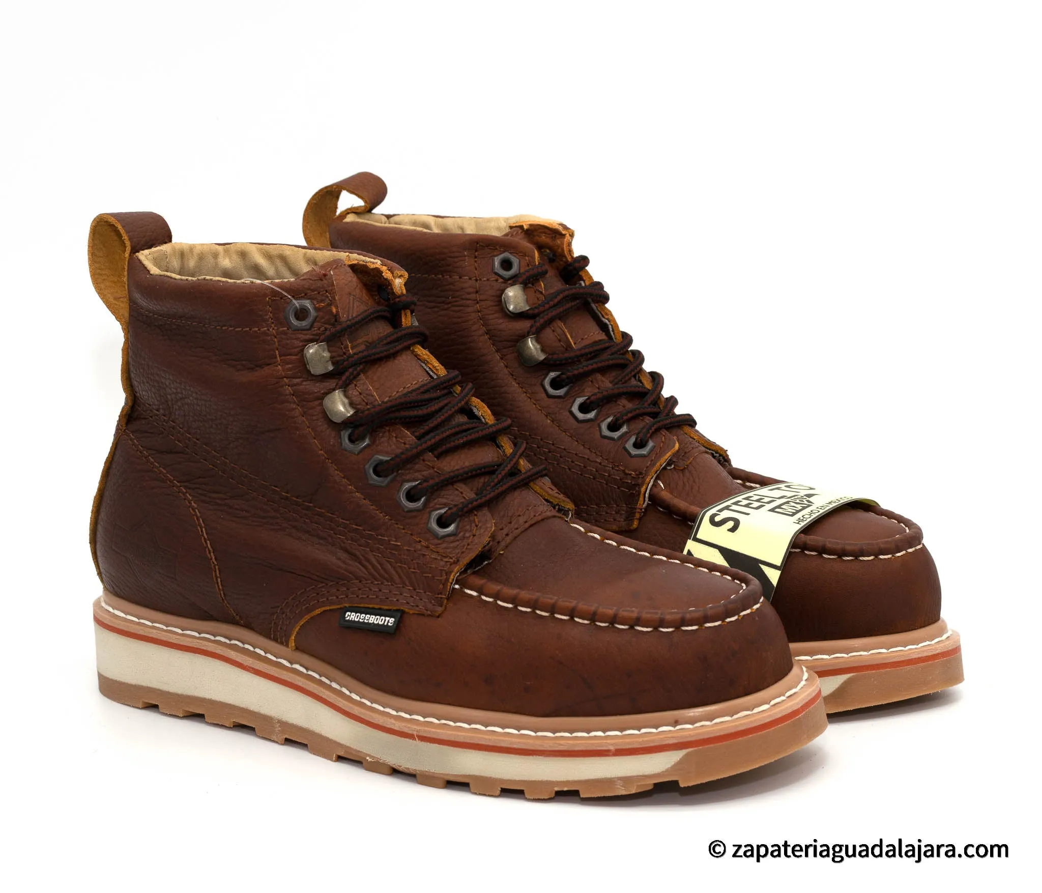 CB-2020 5" ZZDD STEEL-TOE MOC TOE BROWN FLOATER