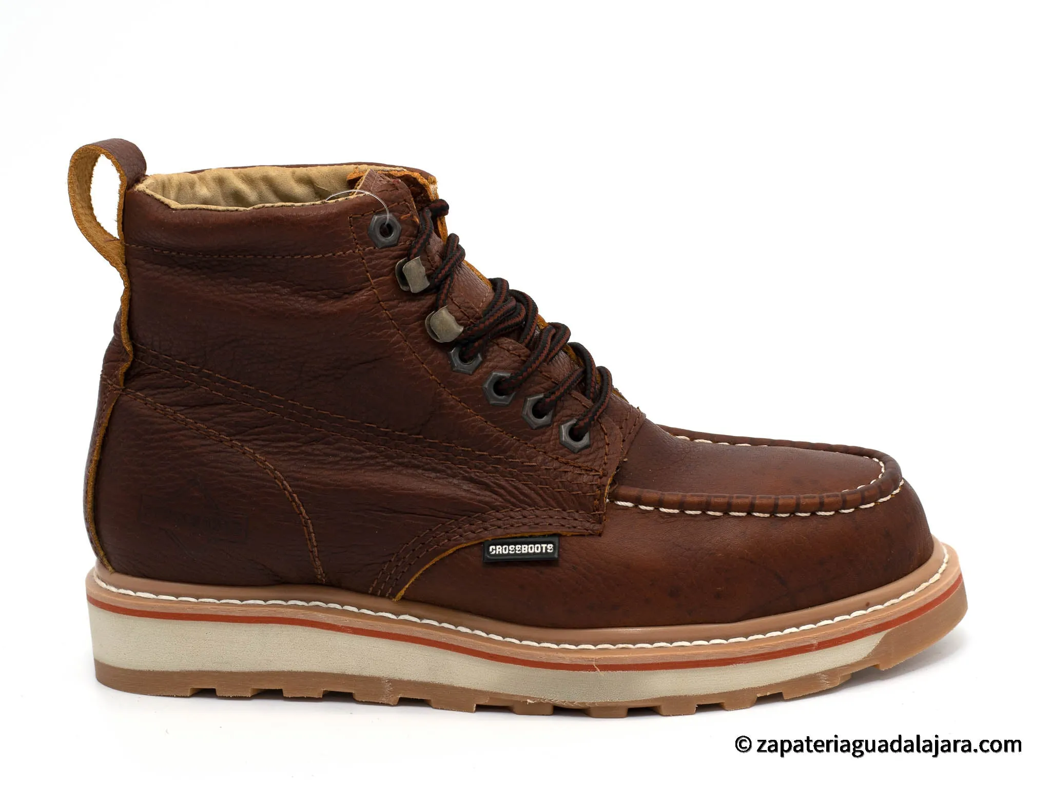 CB-2020 5" ZZDD STEEL-TOE MOC TOE BROWN FLOATER