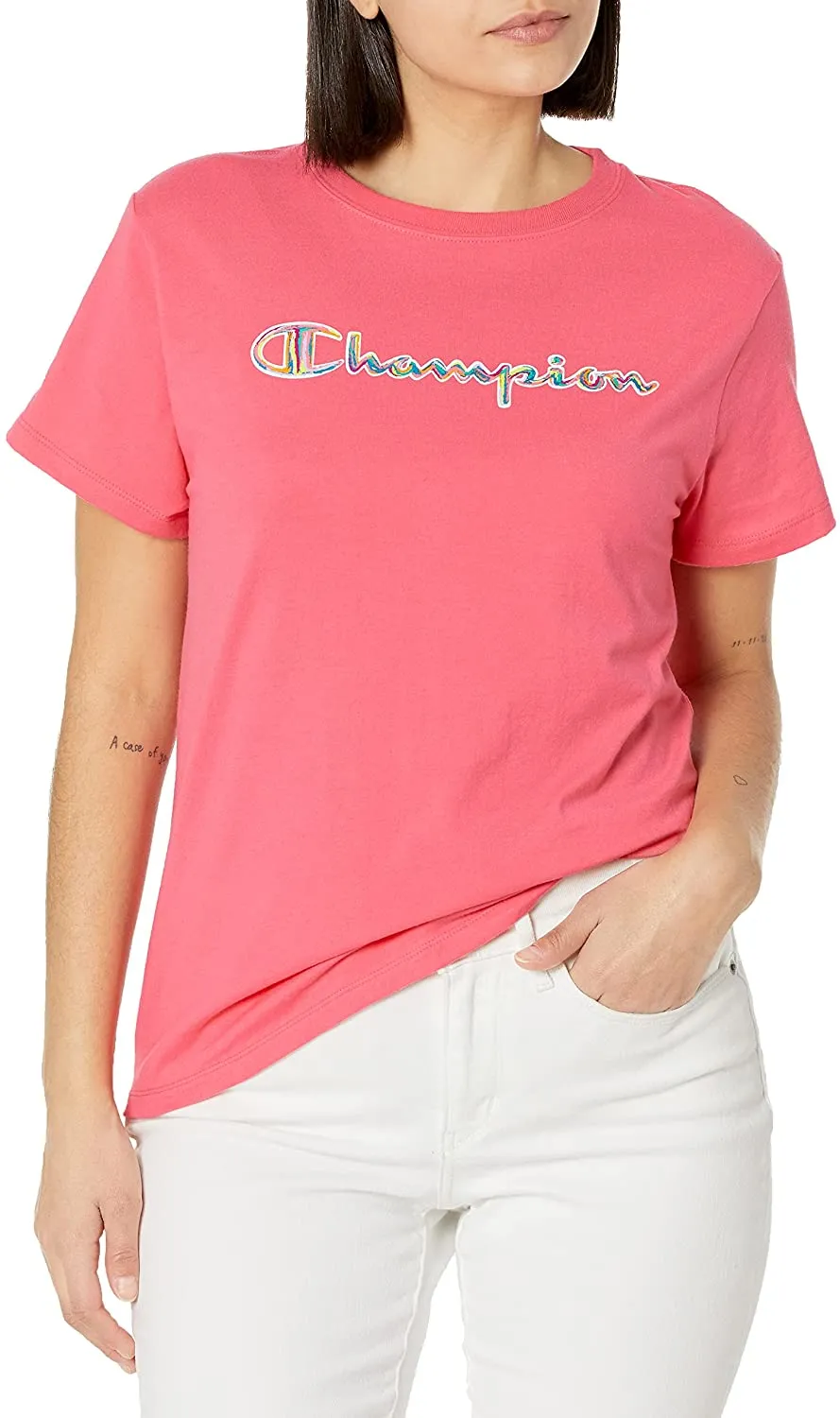 Champion Women's Classic Brush Script Logo T-Shirt