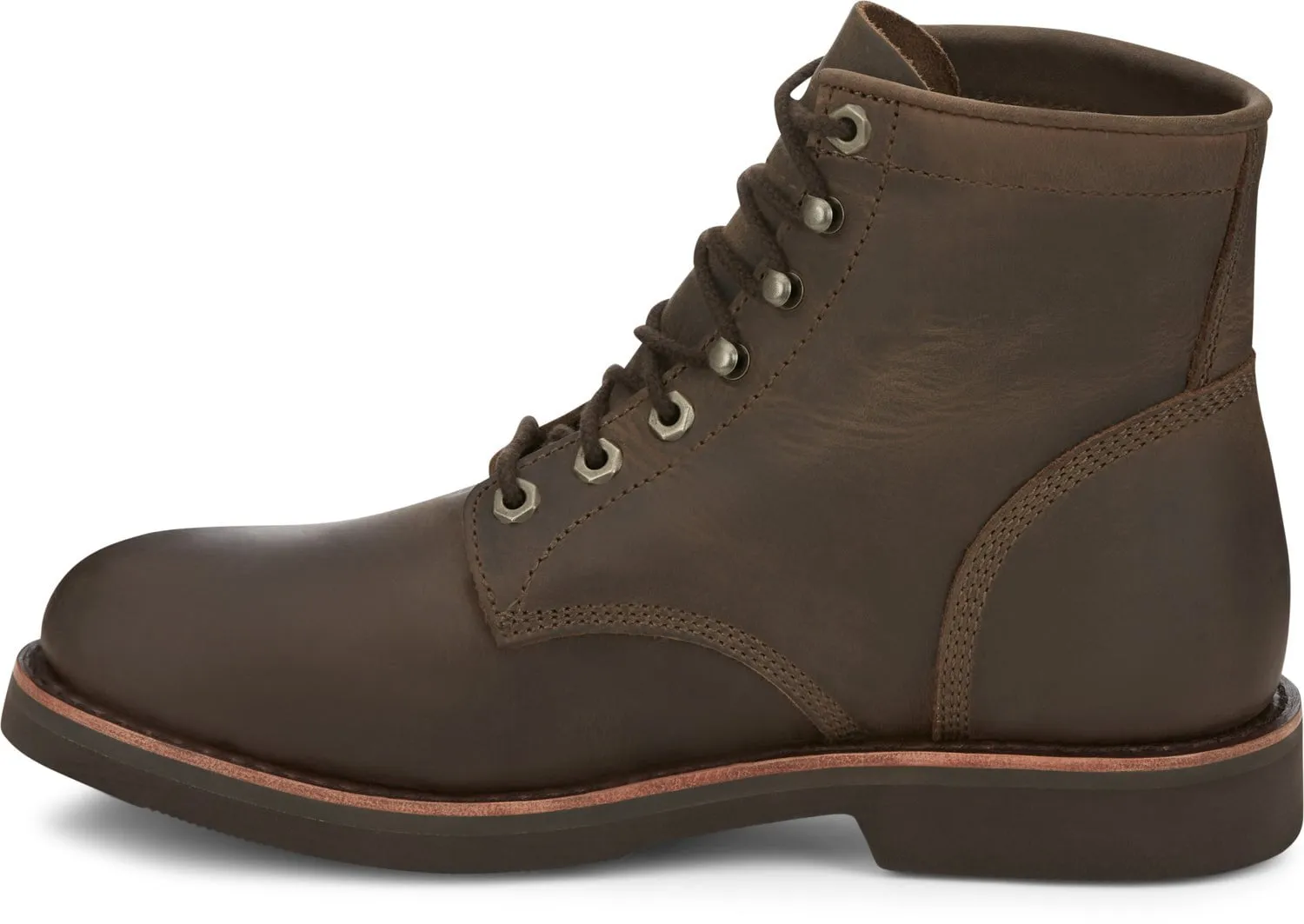 Chippewa Mens Classic 2.0 6in Lace Up Wood Leather Work Boots