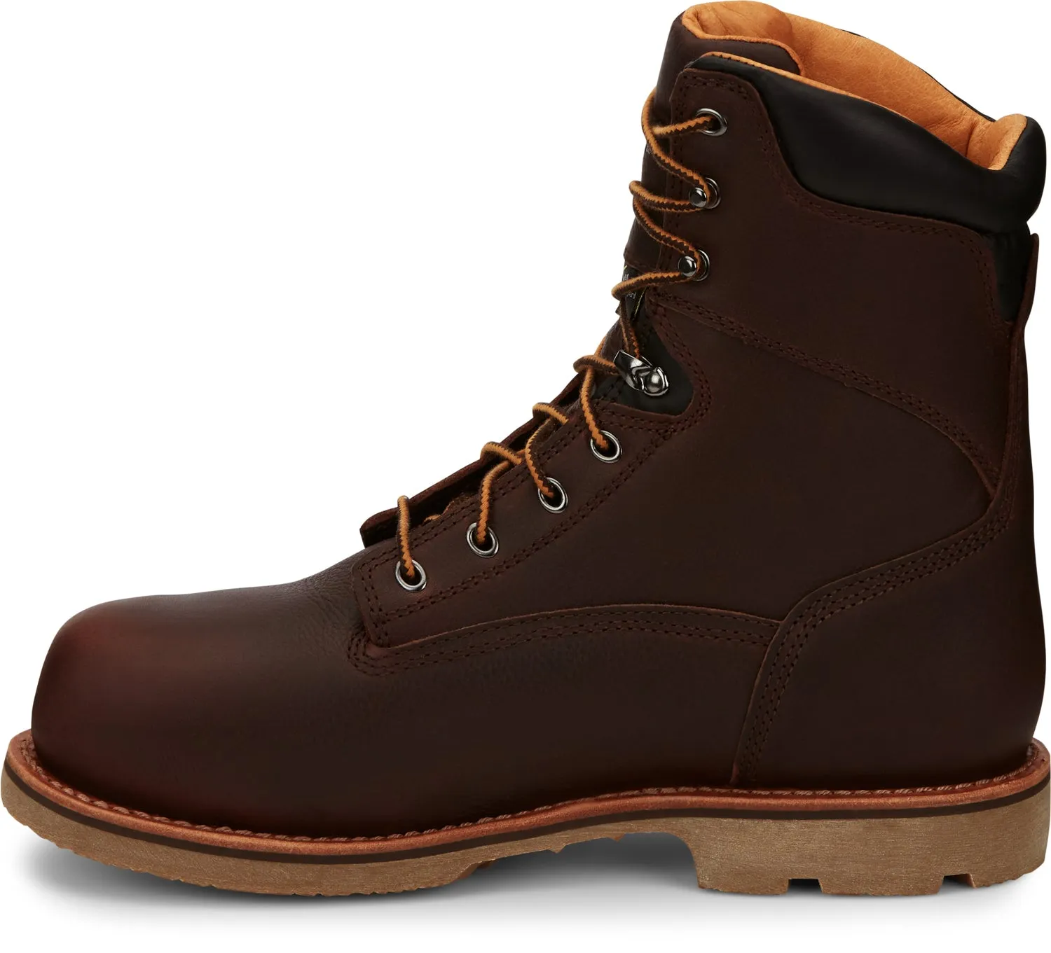 Chippewa Mens Serious Plus 8in WP Met Guard CT PR Briar Oiled Leather Work Boots