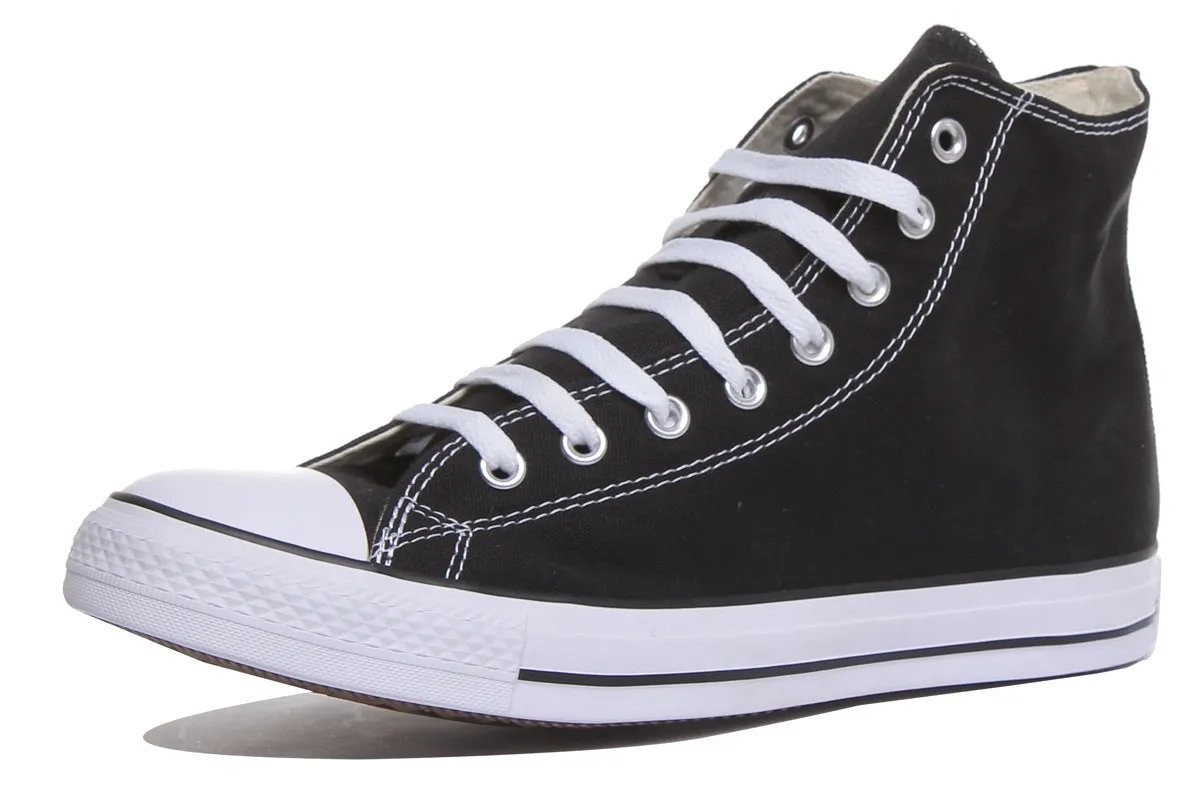 Converse All Star Hi Core Canvas Trainer In Black