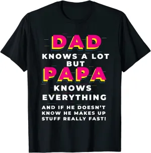 Dad Knows A Lot But...Father's Day T-Shirt