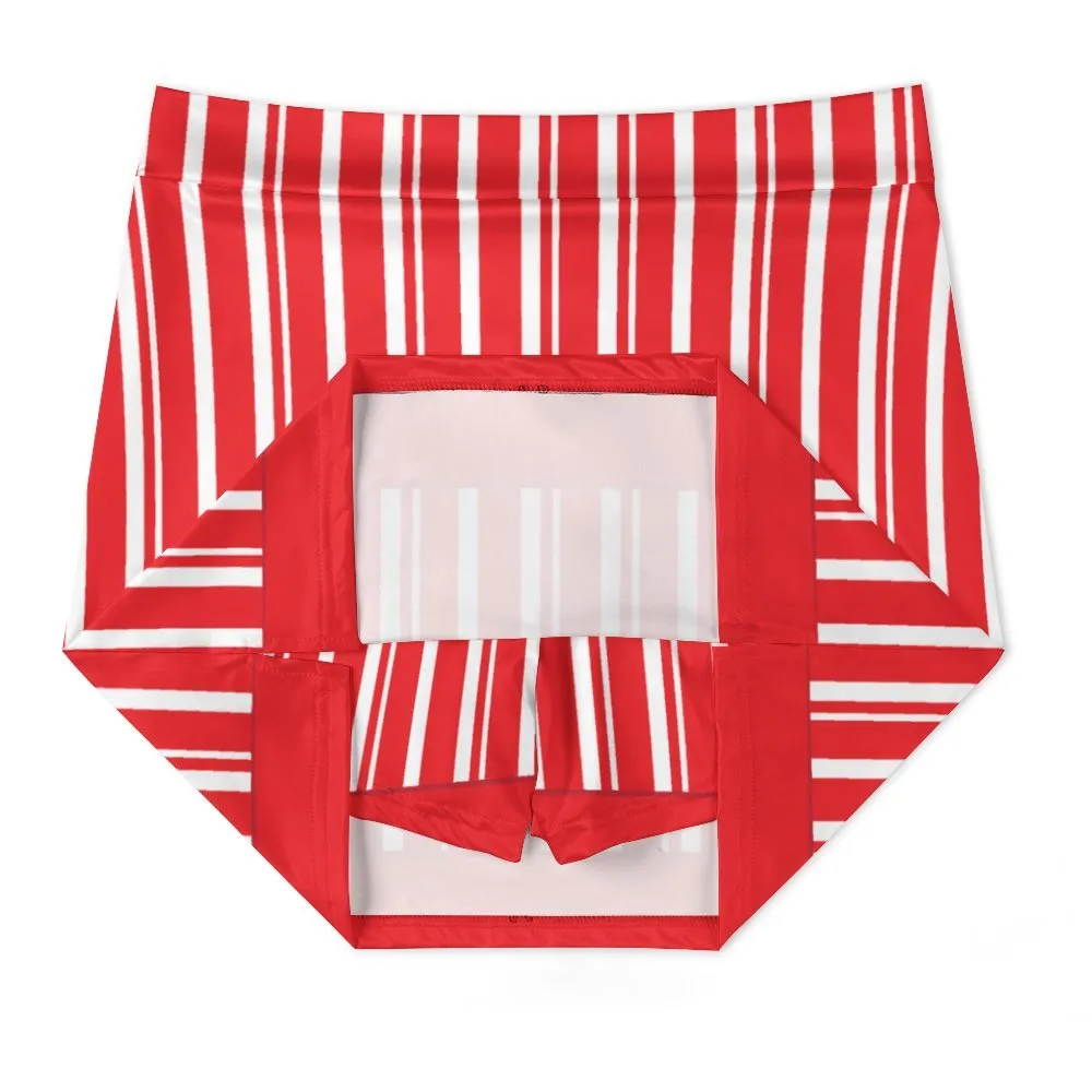 Dapper Dan Red Athletic A-Line Skirt With Pocket