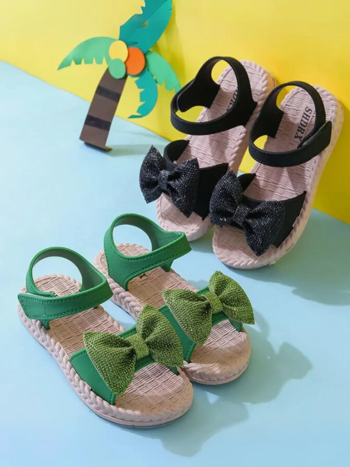 Darling Diva Sparkle Bow Sandals By Liv and Mia