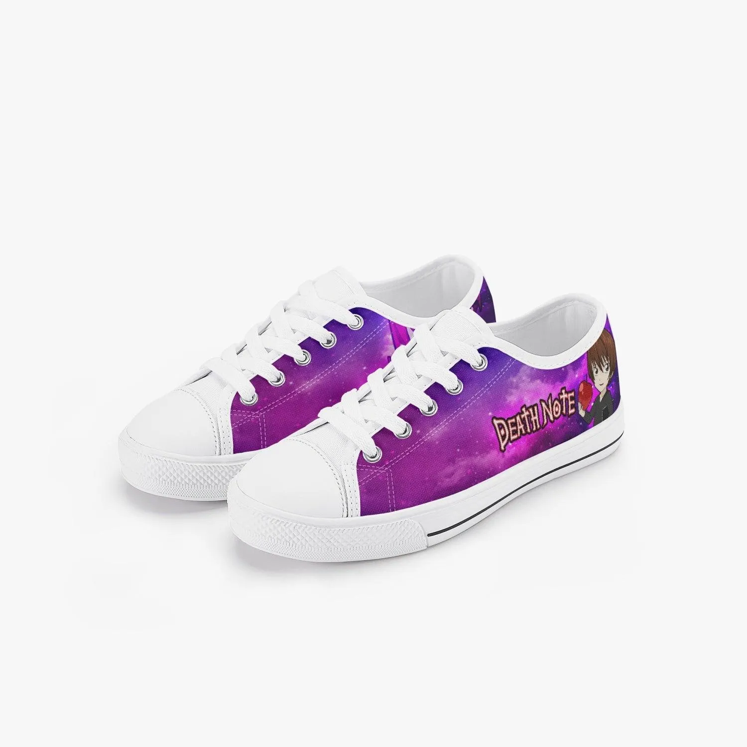 Death Note Purple Kids A-Star Low Anime Shoes