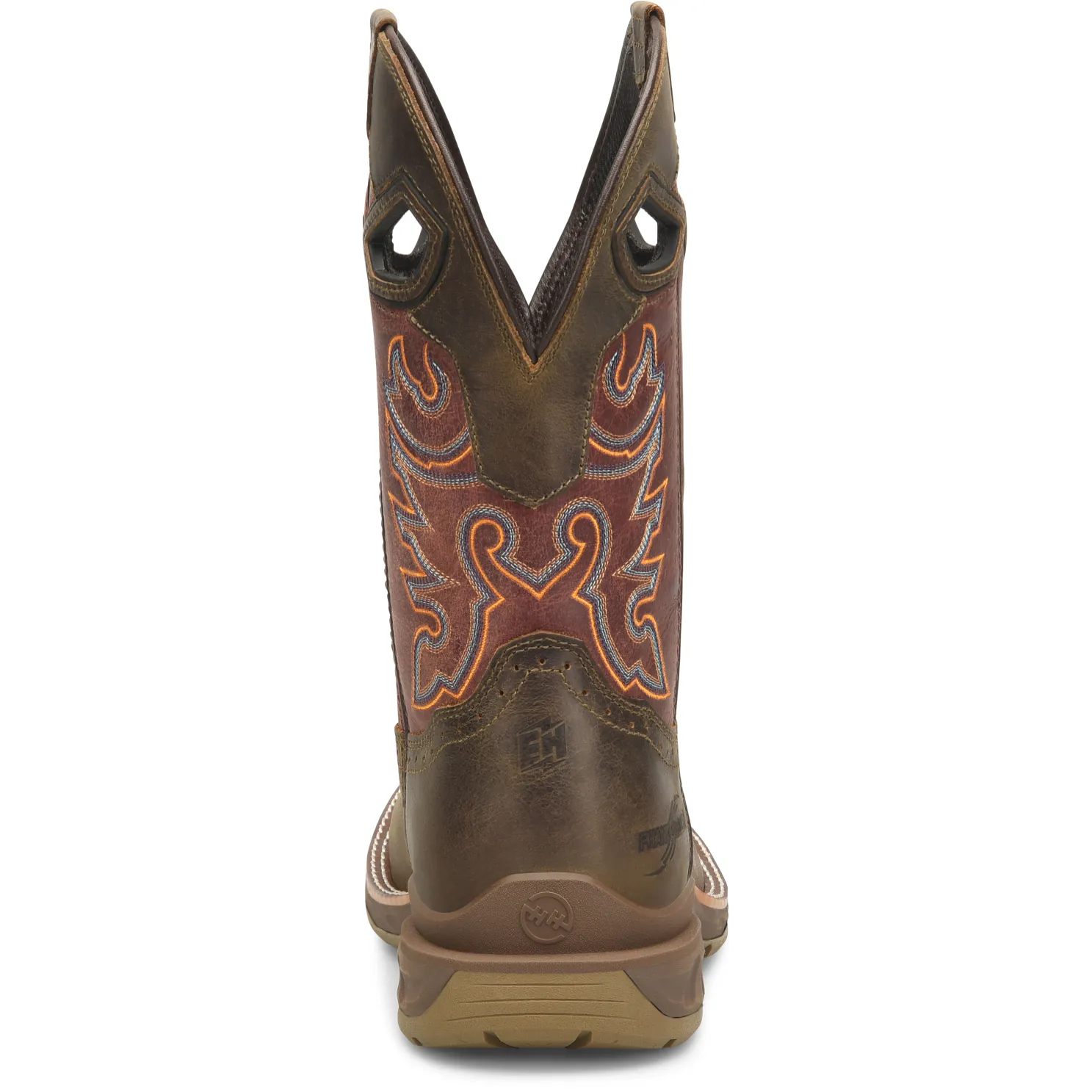 Double H Men's Alridge 11" Square Toe Western Work Boot- Brown- DH5369