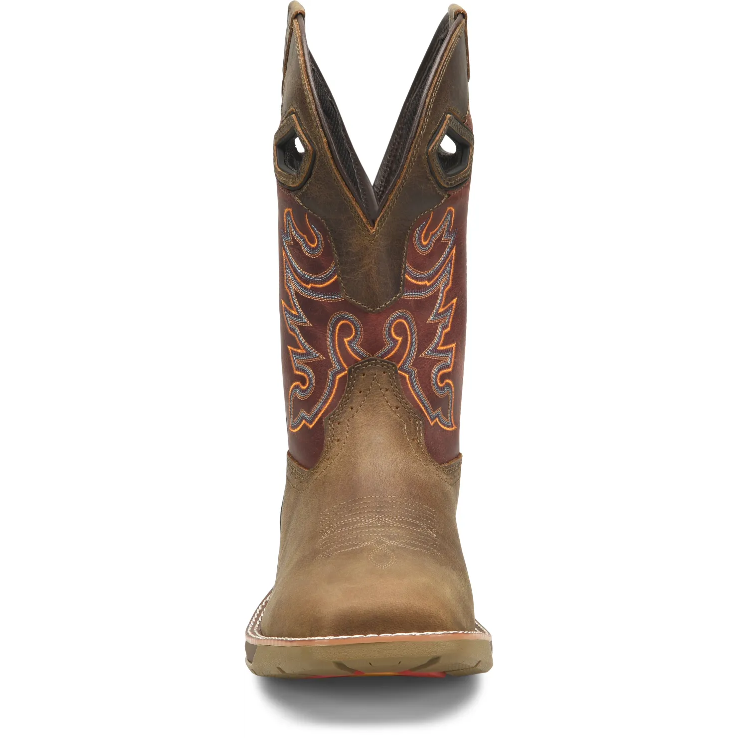 Double H Men's Alridge 11" Square Toe Western Work Boot- Brown- DH5369