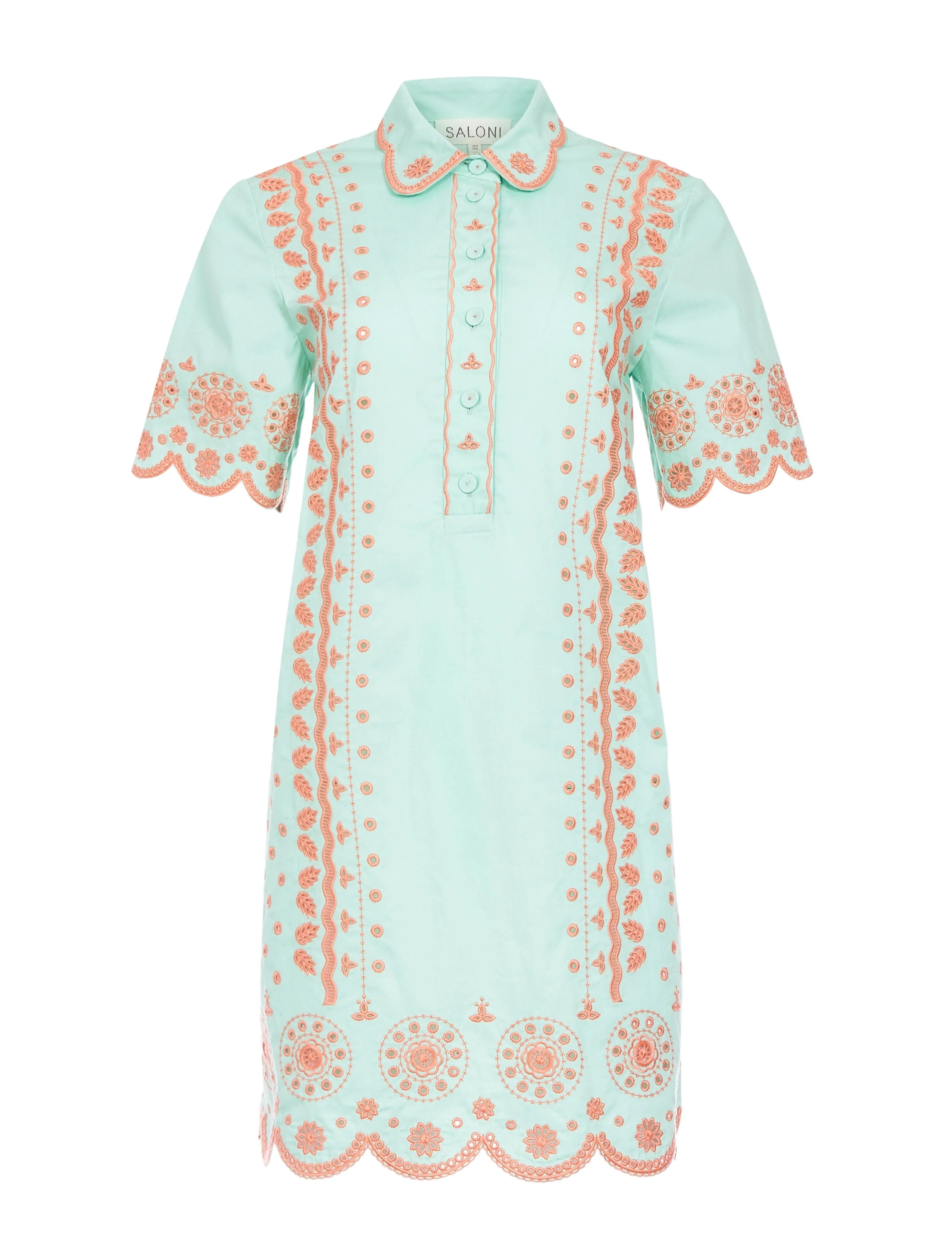 Dree B Short Dress in Bleach Aqua