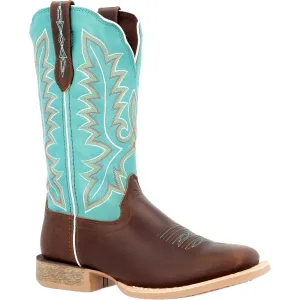 Durango Lady Rebel Pro Women's 12" Western Boots Drd0443 In Bay Brown And Arctic Blue