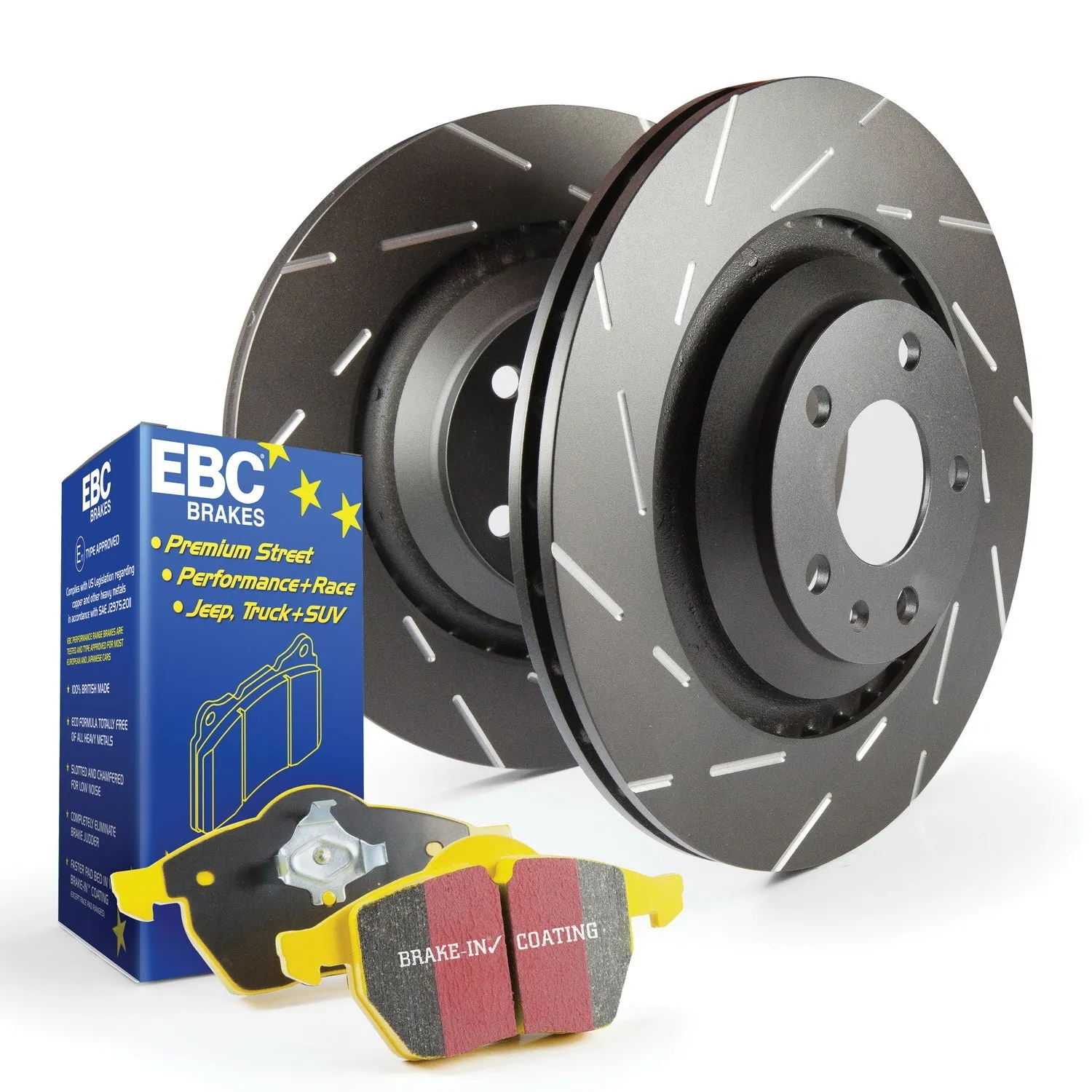 EBC Brakes S9KF1563 S9 Kits Yellowstuff and USR Rotors