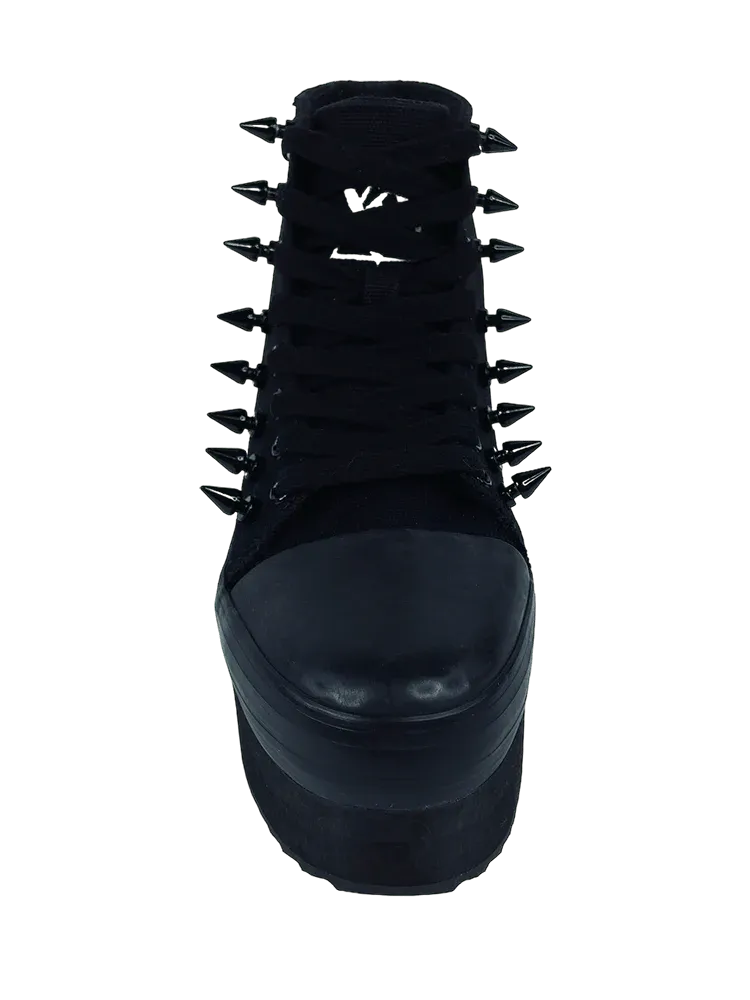 ELEVATION SPIKE BLACKOUT PLATFORM SNEAKERS