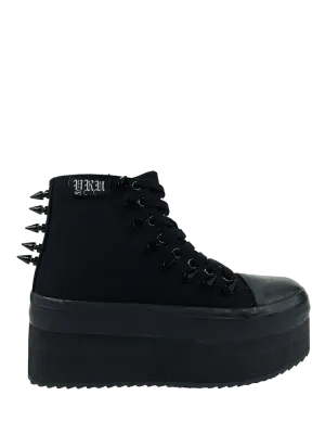 ELEVATION SPIKE BLACKOUT PLATFORM SNEAKERS