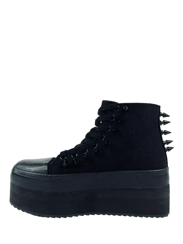 ELEVATION SPIKE BLACKOUT PLATFORM SNEAKERS