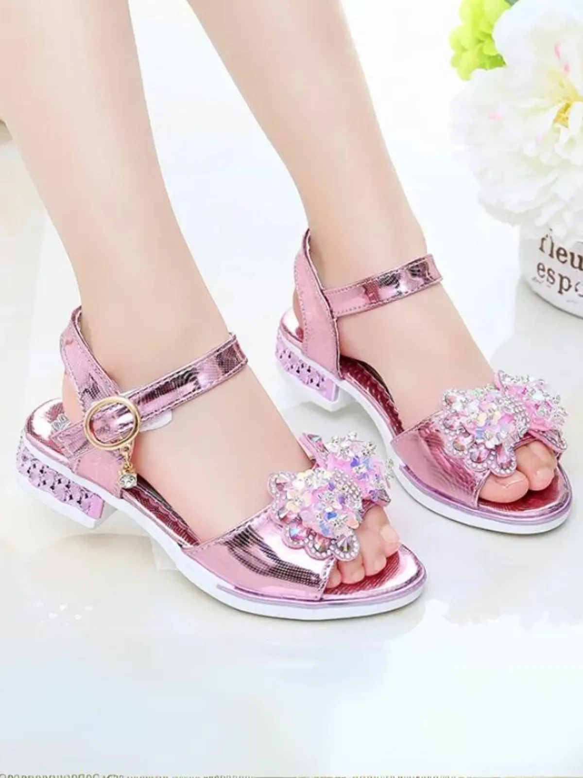 Fairy Tale Butterfly Sandals with Sparkling Accents By Liv and Mia