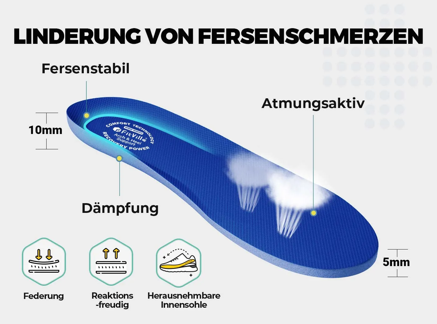 FitVille Damen Cloud Wanderer V7