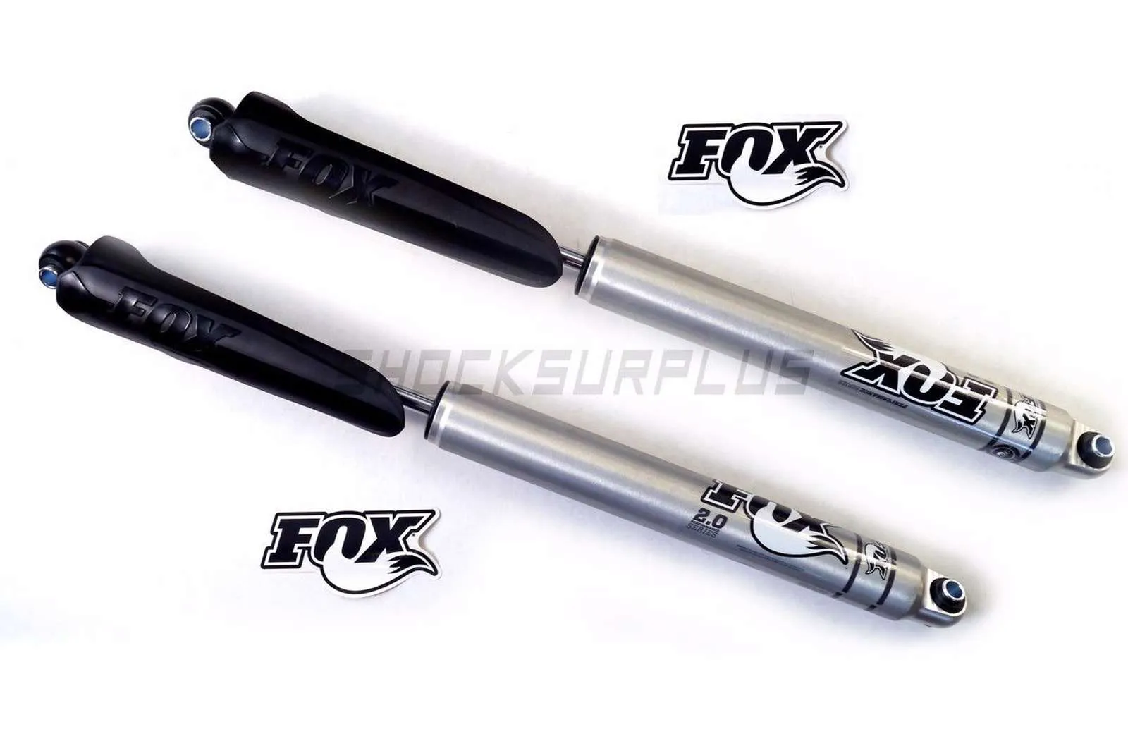 Fox 2.0 Performance Series Shocks   Roost Shield Rear Pair for 2006-2007 GMC Sierra 1500 Classic RWD