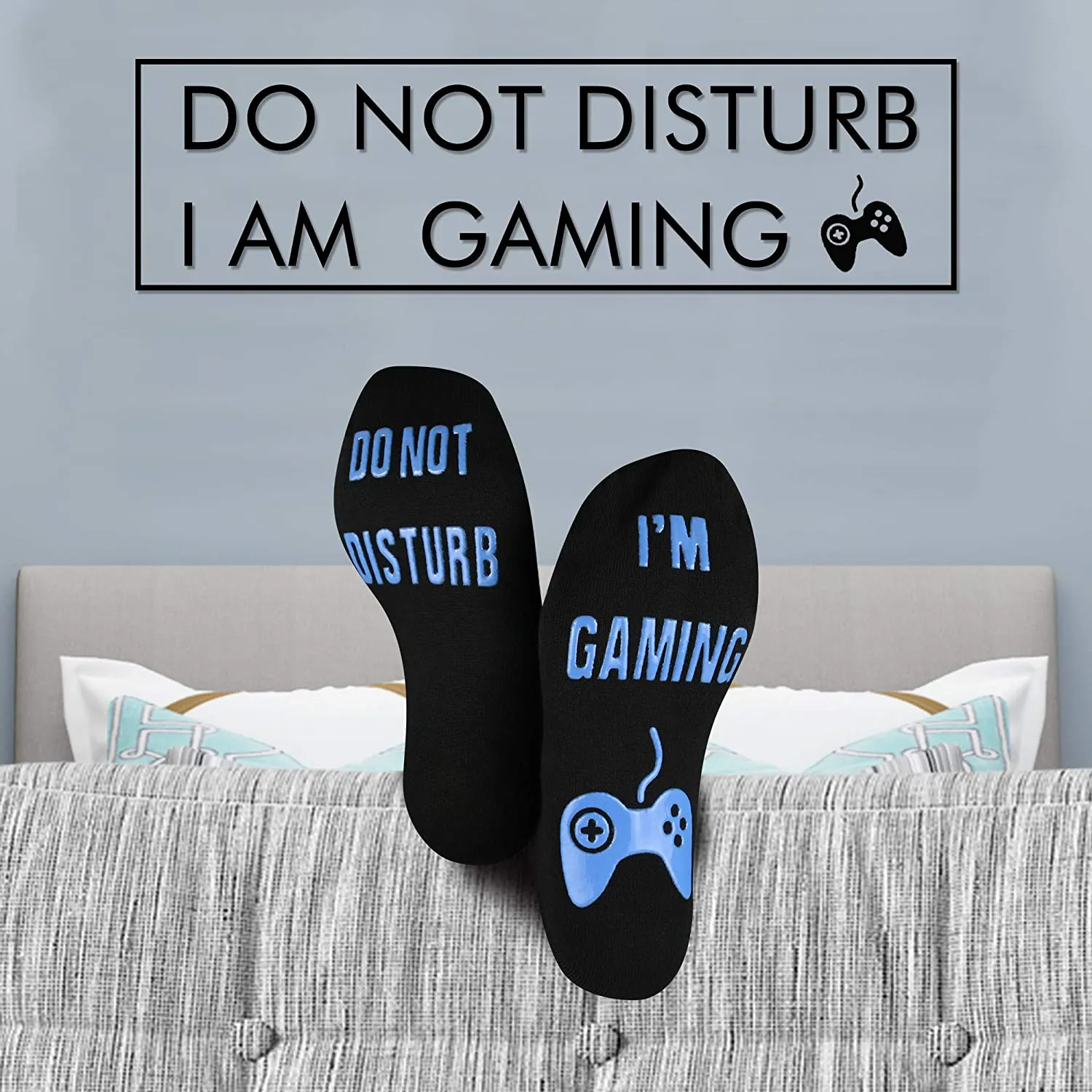 Gaming Socks I Am Busy Gaming Do Not Disturb Gamer Funny Gifts Ideas for Boys,Men,Gamer,Teen,Brother,Husband,Dad,Boyfriend