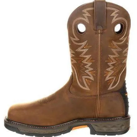 Georgia Men's Carbo-Tec 11" LT Alloy Toe WP Pull-On Western Work Boot GB00224