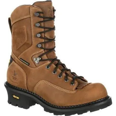 Georgia Men's Comfort Core 9" Logger Work Boot Brown GB00096