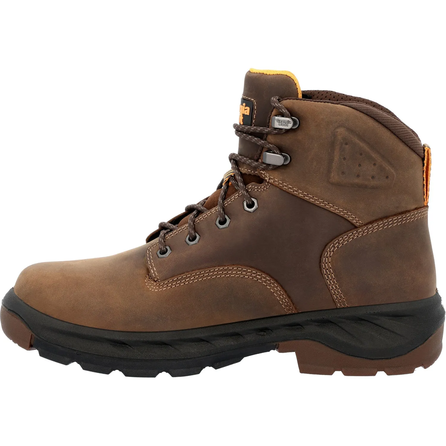 Georgia Mens OT Waterproof AT Brown Leather Work Boots