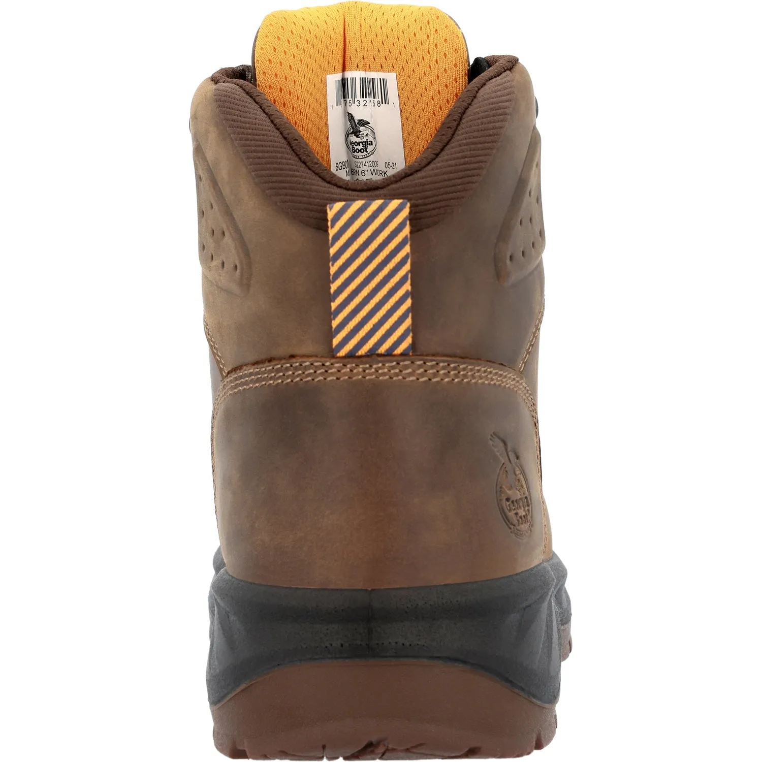 Georgia Mens OT Waterproof AT Brown Leather Work Boots