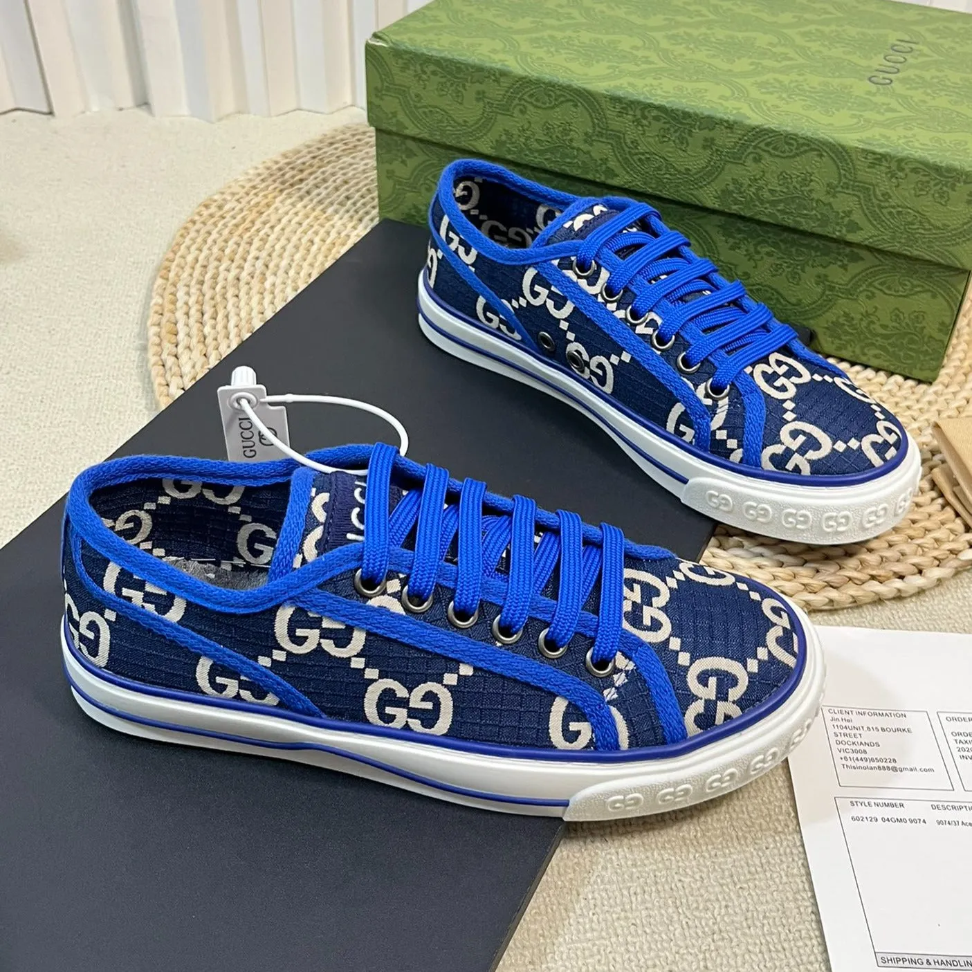 GG Tennis 1977 ripstop sneakers Blue Indigo Caro